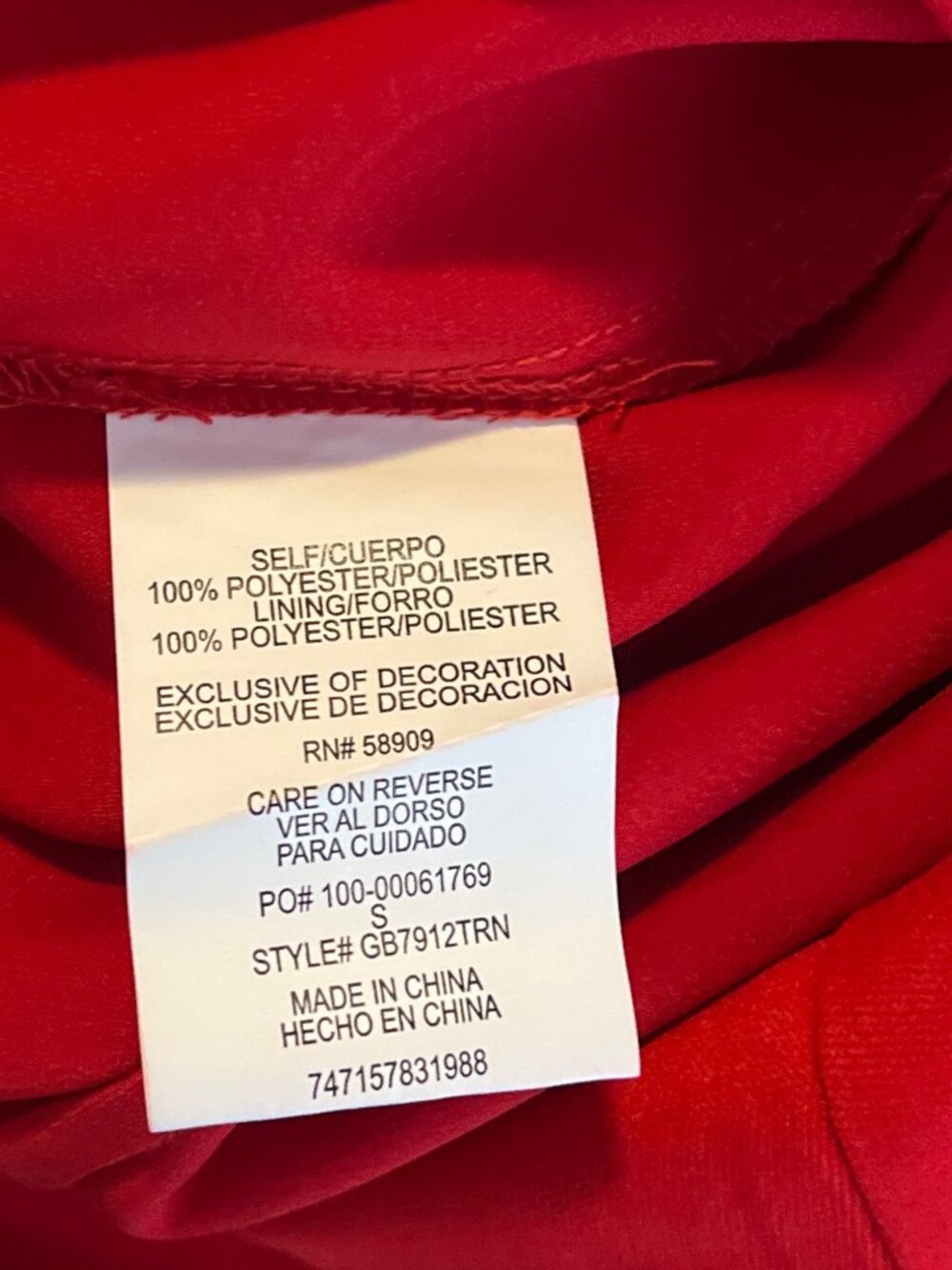 Gianni Bini Womens Small Red Ruffle Wide Leg Jumpsuit V Neck Party - Picture 4 of 9